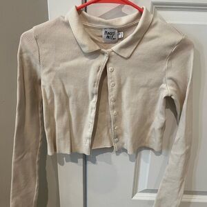 Princess Polly | button up crop top | size XS